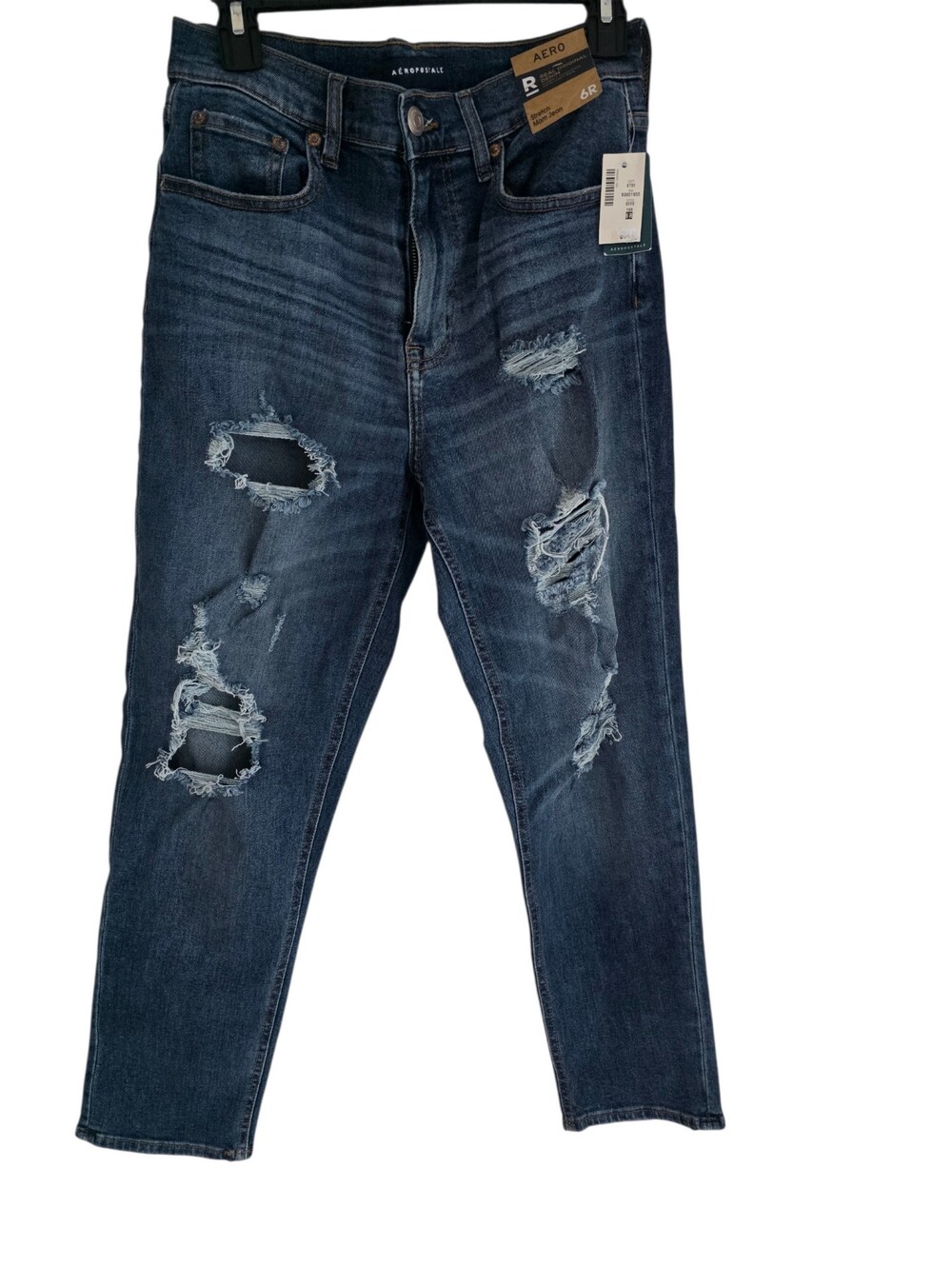 Aeropostale Stretch Mom's Jeans Distressed Size 6R
